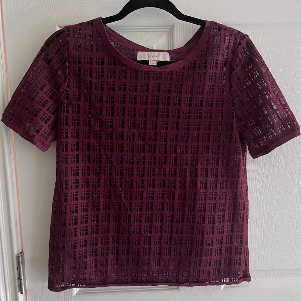 LOFT Size Small Sheer Top